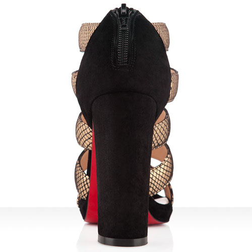 Christian Louboutin Mehari 120mm Ankle Boots Gold